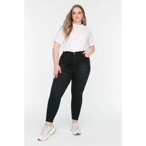 Trendyol Curve Black High Waist Skinny Jeans