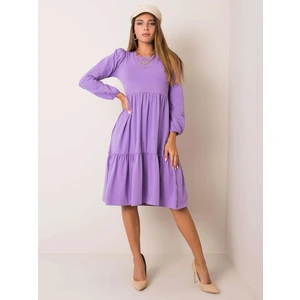 RUE PARIS Light purple cotton dress