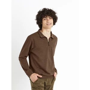 Celio Sweater Cechinzip with stand-up collar - Men