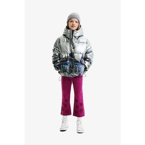 Silver Girls' Winter Jacket Desigual Infinito - Girls