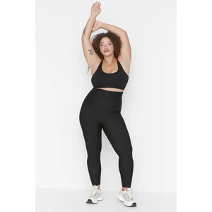 Trendyol Curve Black High Waist Knitted Sports Leggings