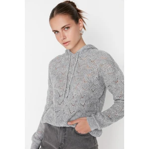 Trendyol Sweater - Gray - Regular fit