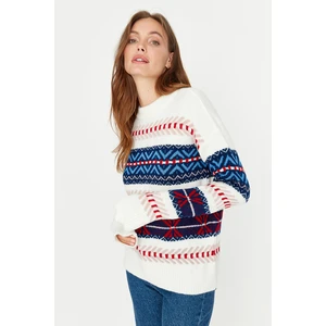 Trendyol Sweater - Ecru - Regular fit