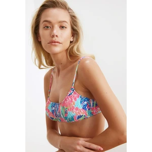 Trendyol Floral Patterned Gipeli Bikini Top