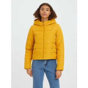 Yellow winter jacket VERO MODA Simone - Women