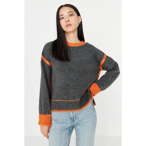 Trendyol Sweater - Gray - Regular fit