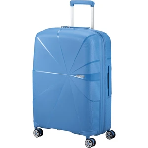 American Tourister Skořepinový cestovní kufr StarVibe M EXP 70/77 l - modrá