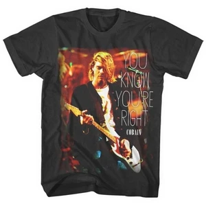 Kurt Cobain T-Shirt You'Re Right Black L