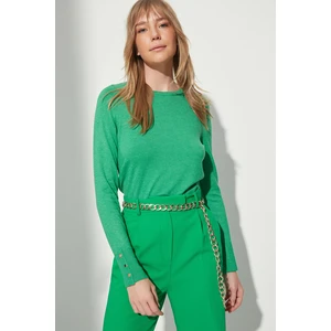 Trendyol Sweater - Green - Regular fit