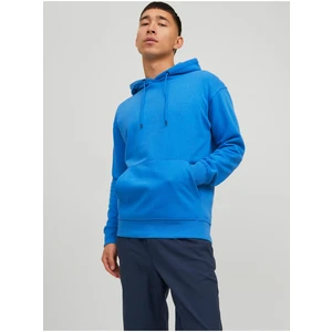 Blue Mens Basic Hoodie Jack & Jones Star - Men