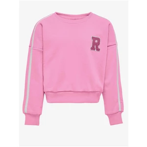 Pink girly sweatshirt ONLY Selina - Girls