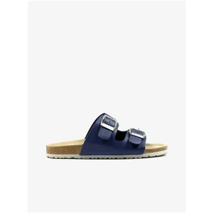 Dark blue boys' slippers Richter - Boys