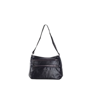 Černá velká crossbody kabelka