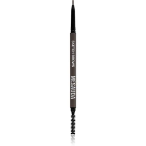 Mesauda Milano Sketch Brows automatická ceruzka na obočie s kefkou odtieň 102 Brunette 0,09 g