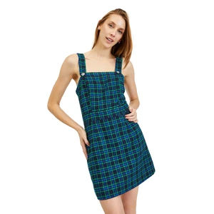 Orsay Dark blue ladies plaid dress - Ladies