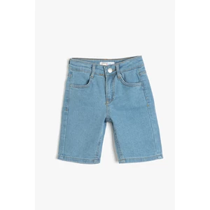 Koton Shorts - Dunkelblau - Normal Waist