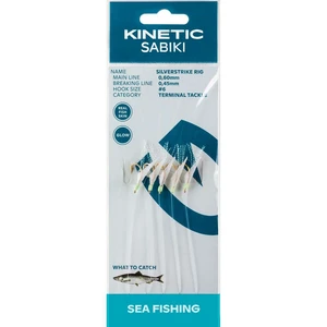 Kinetic náväzec sabiki silverstrike fishskin flash 130 cm - 6