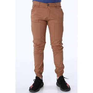 Boys' trousers with caramel elastic bands