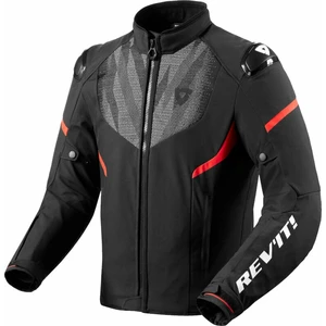 Rev'it! Hyperspeed 2 H2O Black/Neon Red XL Giacca in tessuto