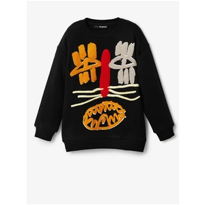 Black Boys Patterned Sweatshirt Desigual Mapue - Boys