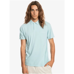 Světle modré pánské polo tričko Quiksilver Natural Dye - Pánské