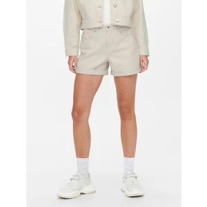 Beige Denim Shorts ONLY Phine - Women