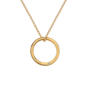 Hot Diamonds Minimalistický náhrdelník s diamantom Jac Jossa Soul DP839 (retiazka, prívesok)