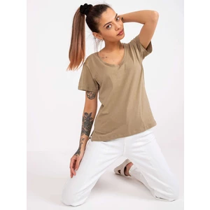 Women's olive green t-shirt Salina MAYFLIES