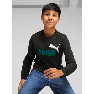 Black Boys Sweatshirt Puma ESS+ 2 Col - Boys