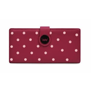 Burgundy women's polka dot wallet Vuch Pippa Wine