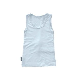 Functional Bottom Bamboo Tank Top - White