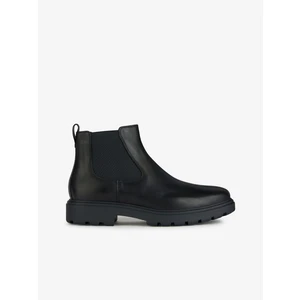 Black Men's Leather Ankle Boots Geox Spherica - Men