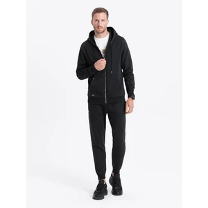 Ombre Men's sweatshirt set unbuttoned sweatshirt + pants