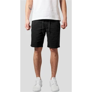 Stretch Twill Joggshorts Black