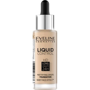 Eveline Cosmetics Liquid Control tekutý make-up s pipetou odstín 015 Light Vanilla 32 ml