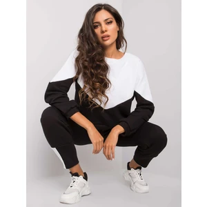 RUE PARIS Black and white sweatshirt set