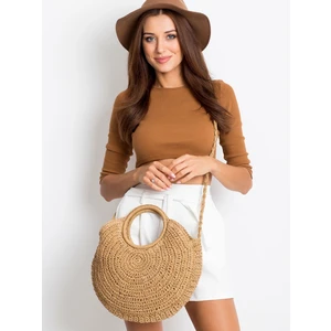 Beige woven bag