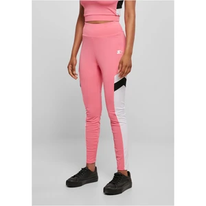 Women's high-waisted starter sports leggings pnkgrpfrt/wht/blk