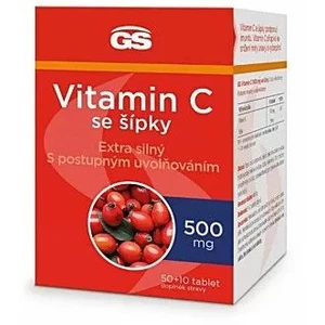 GS Vitamin C 500 + šípky, 50+10 tablet