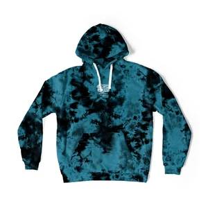 Mr. GUGU & Miss GO Man's Dark Tie Dye Hoodie OVS-M 2429