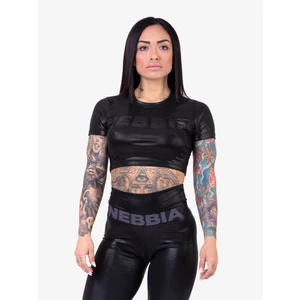 Dámský crop top Nebbia "Sandra D" 657  Black  S