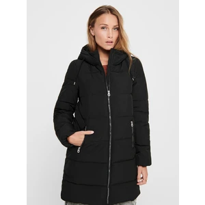 Black Winter Quilted Coat ONLY Dolly - Women