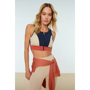 Trendyol Navy Blue Color Block Sports Bra