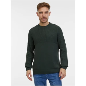 Dark green men's sweater ONLY & SONS Al - Men