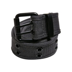 Canvas belt with double thorn buckle grey