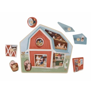 Little Dutch Little Farm Wooden Puzzle puzzle ze dřeva 12 m+ 1 ks