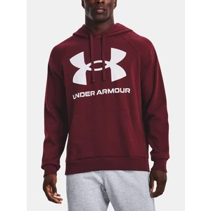 Under Armour Rival Fleece Big Logo Mikina Červená