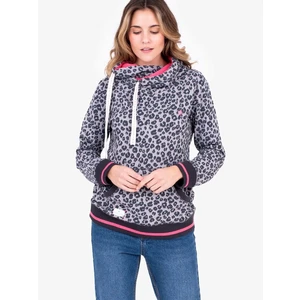 Pink-grey Womens Patterned Hoodie Brakeburn - Women