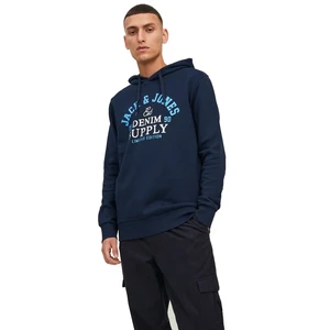 Jack&Jones Pánska mikina JJELOGO Regular Fit 12210824 Dark Navy L