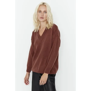 Trendyol Sweater - Brown - Regular fit